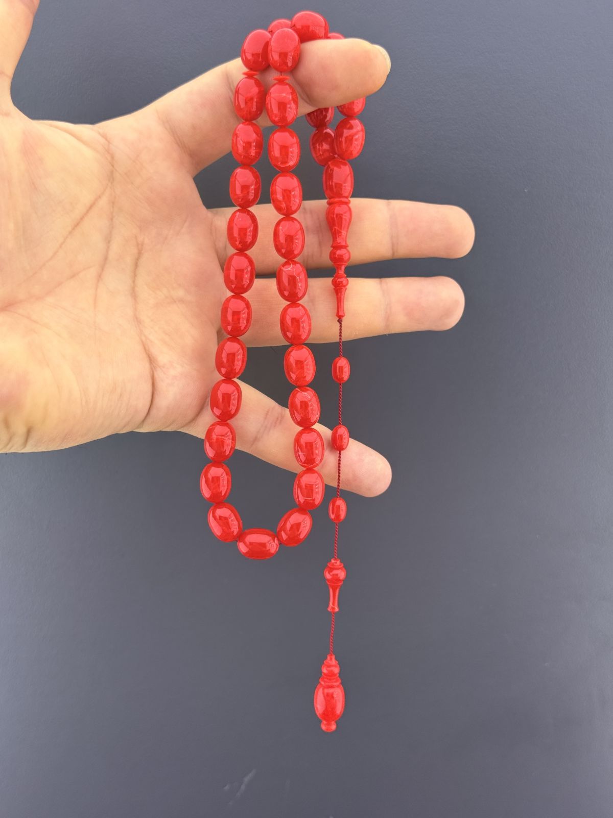 Alman Katalin Beyzi Kesim Tesbih (9,50x13mm)