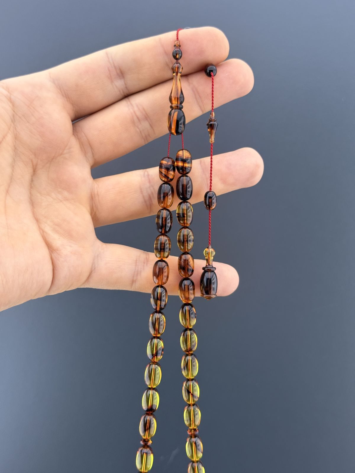 Alman Sıkma Badem Kesim Tesbih (7x11mm)