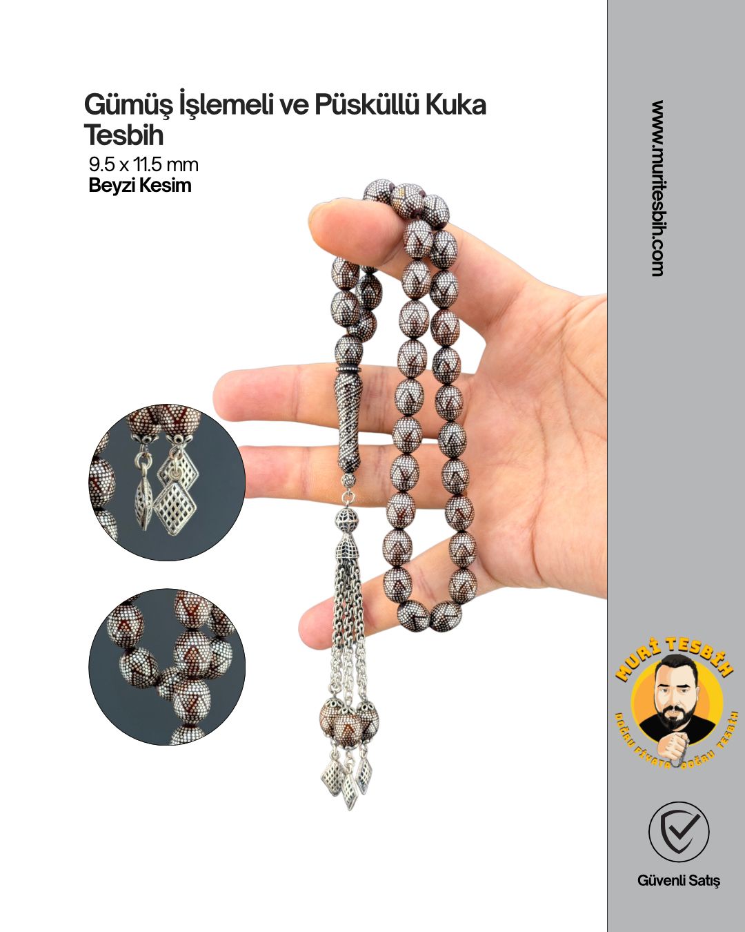 M.serkan Coşkun Kuka Gümüş İşlemeli Ve Püsküllü
