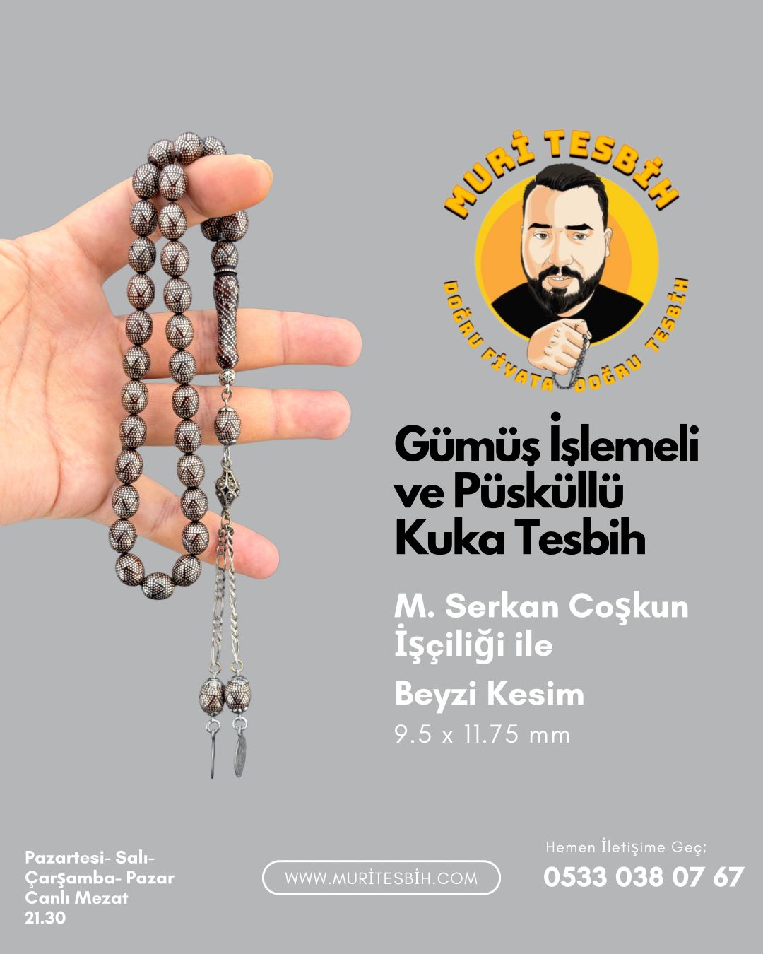 M.serkan Coşkun Kuka Gümüş İşlemeli Ve Püsküllü