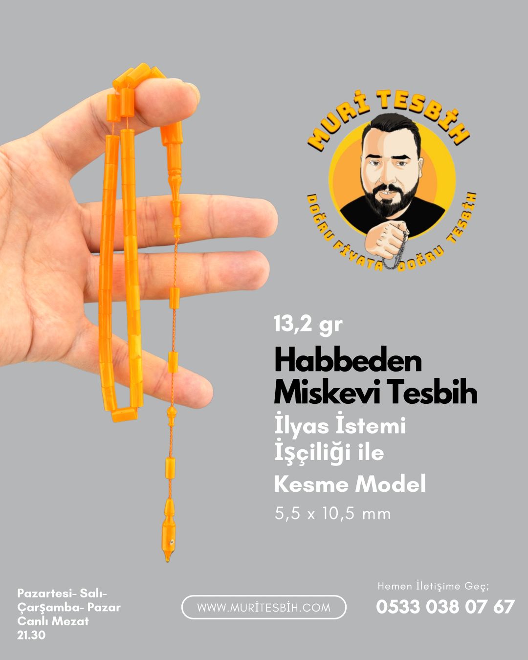 İlyas İstemi 13,2 Gr Habbeden Miskevi