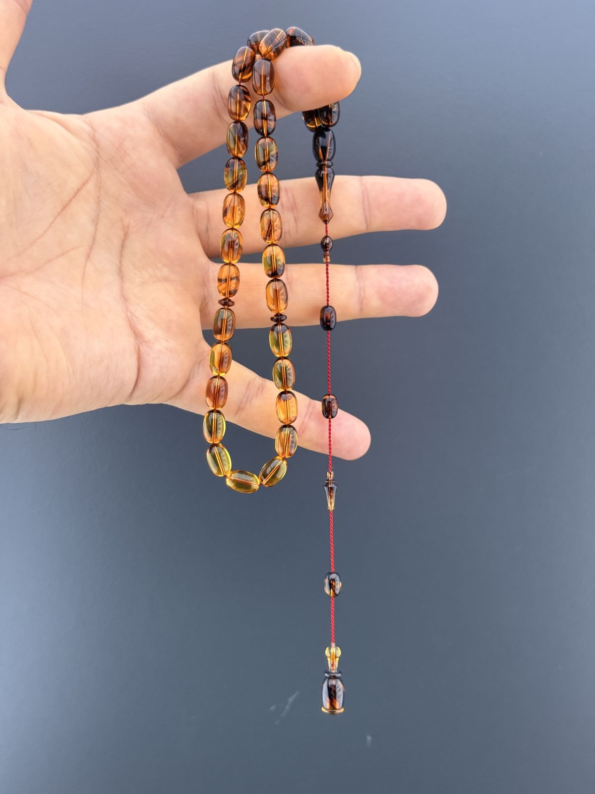 Alman Sıkma Badem Kesim Tesbih (7x11mm)