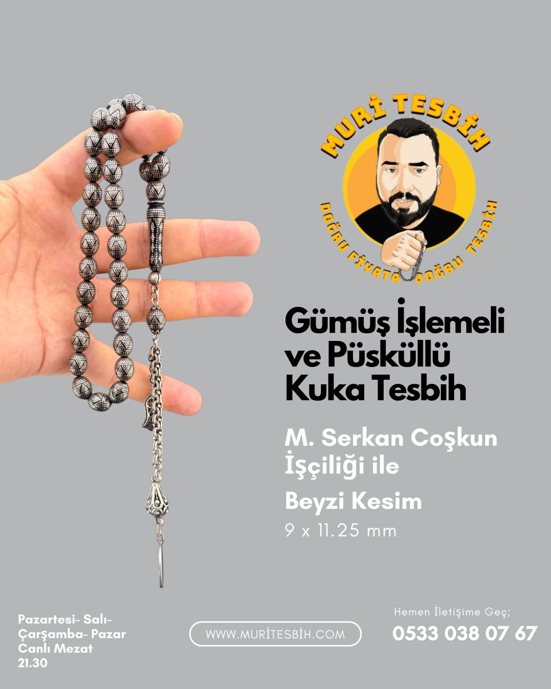 M.serkan Coşkun Kuka Gümüş İşlemeli Ve Püsküllü