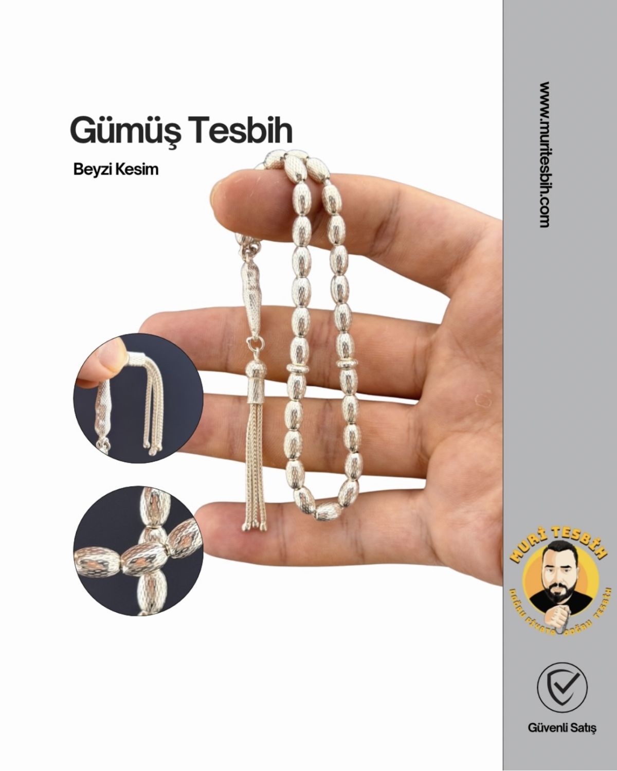 20 Gr Gümüş Tesbih
