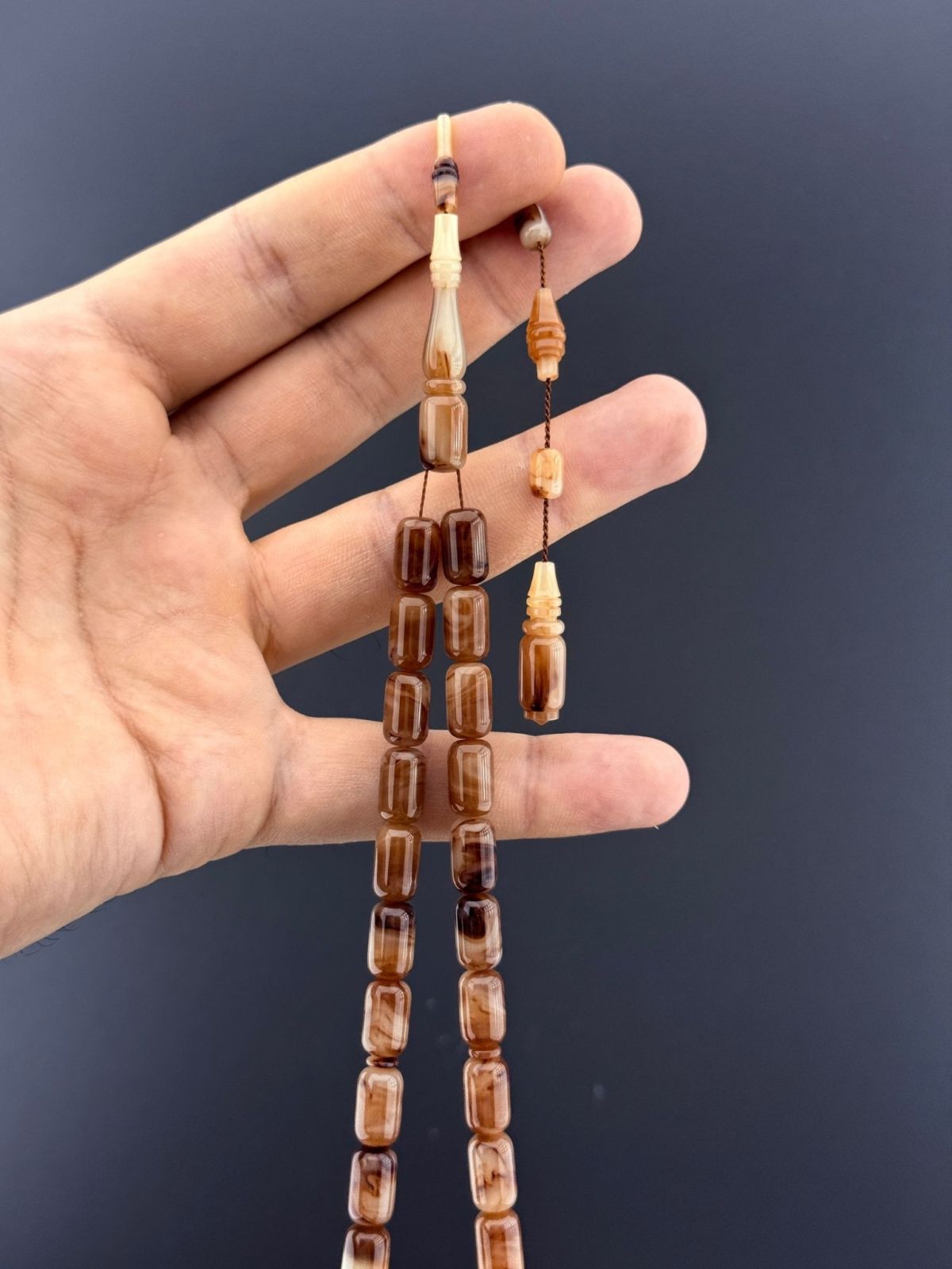 Alman Katalin Kapsül Kesim Eski Tesbih (7,25x12mm)