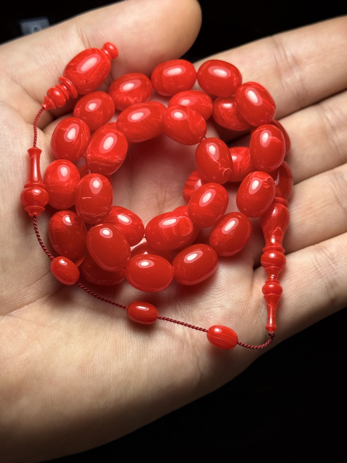 Alman Katalin Beyzi Kesim Tesbih (9,50x13mm)