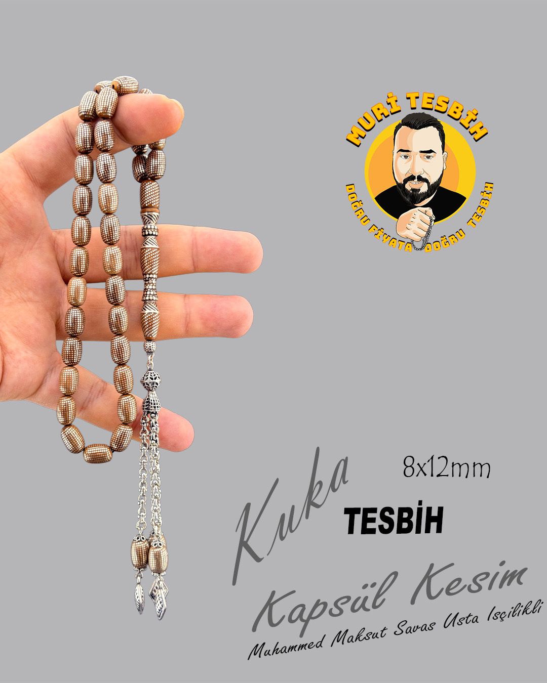 Kapsül Kesim Tesbih (8x12mm)