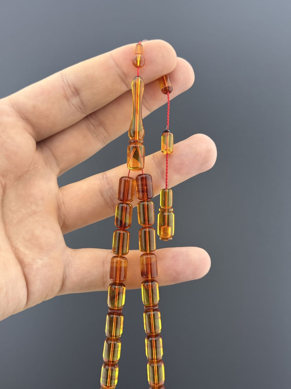 Alman Sıkma Kapsül Kesim Eski Tesbih (7,5x11,5mm)