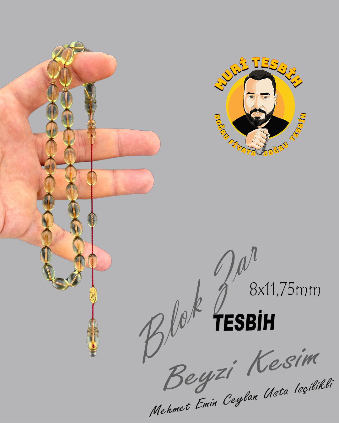 MEHMET EMİN CEYLAN BLOK ZAR BEYZİ KESİM 8X11,75