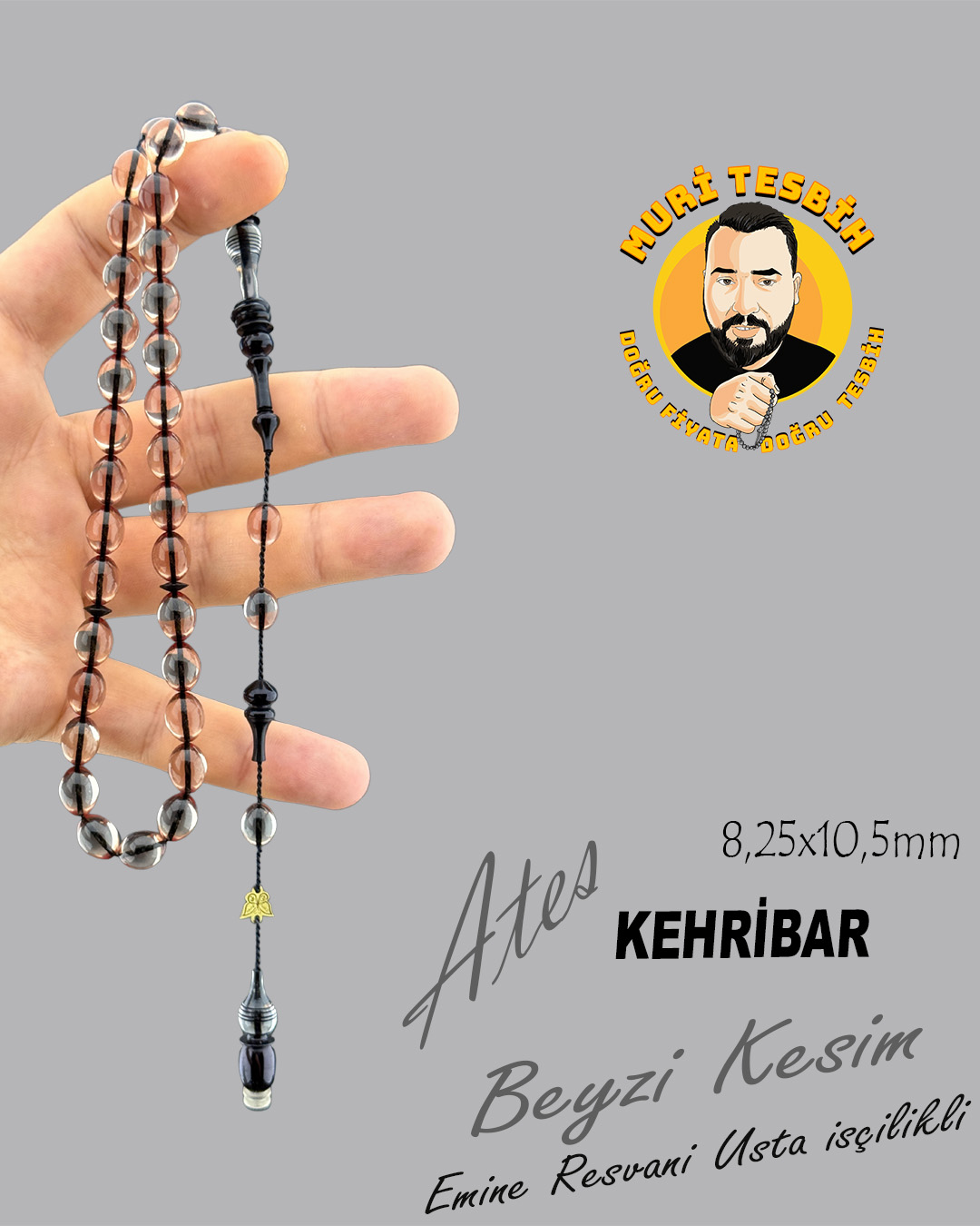 EMİNE REŞVANİ ATEŞ KEHRİBAR BEYZİ KESİM 8,25X10,50