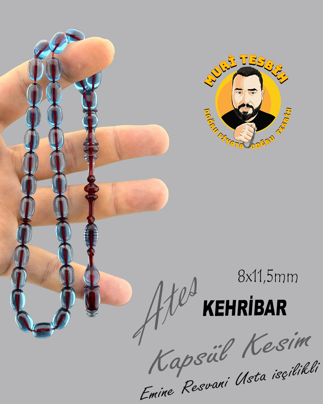 EMİNE REŞVANİ ATEŞ KEHRİBAR KAPSÜL KESİM 8X11,50