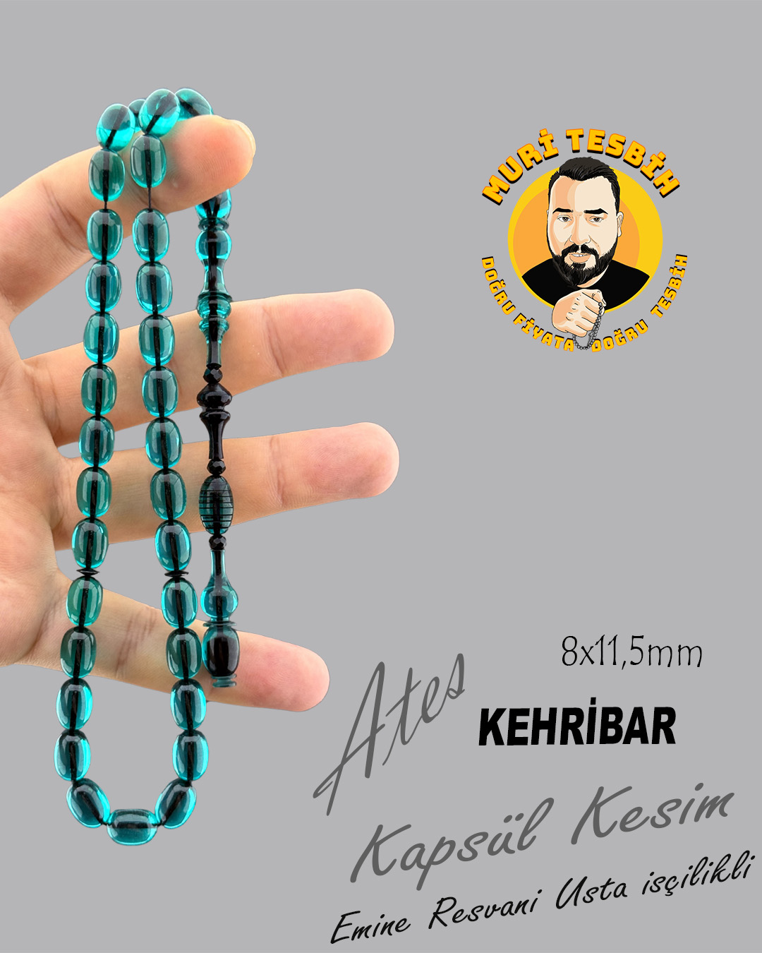EMİNE REŞVANİ ATEŞ KEHRİBAR KAPSÜL KESİM 8X11,50