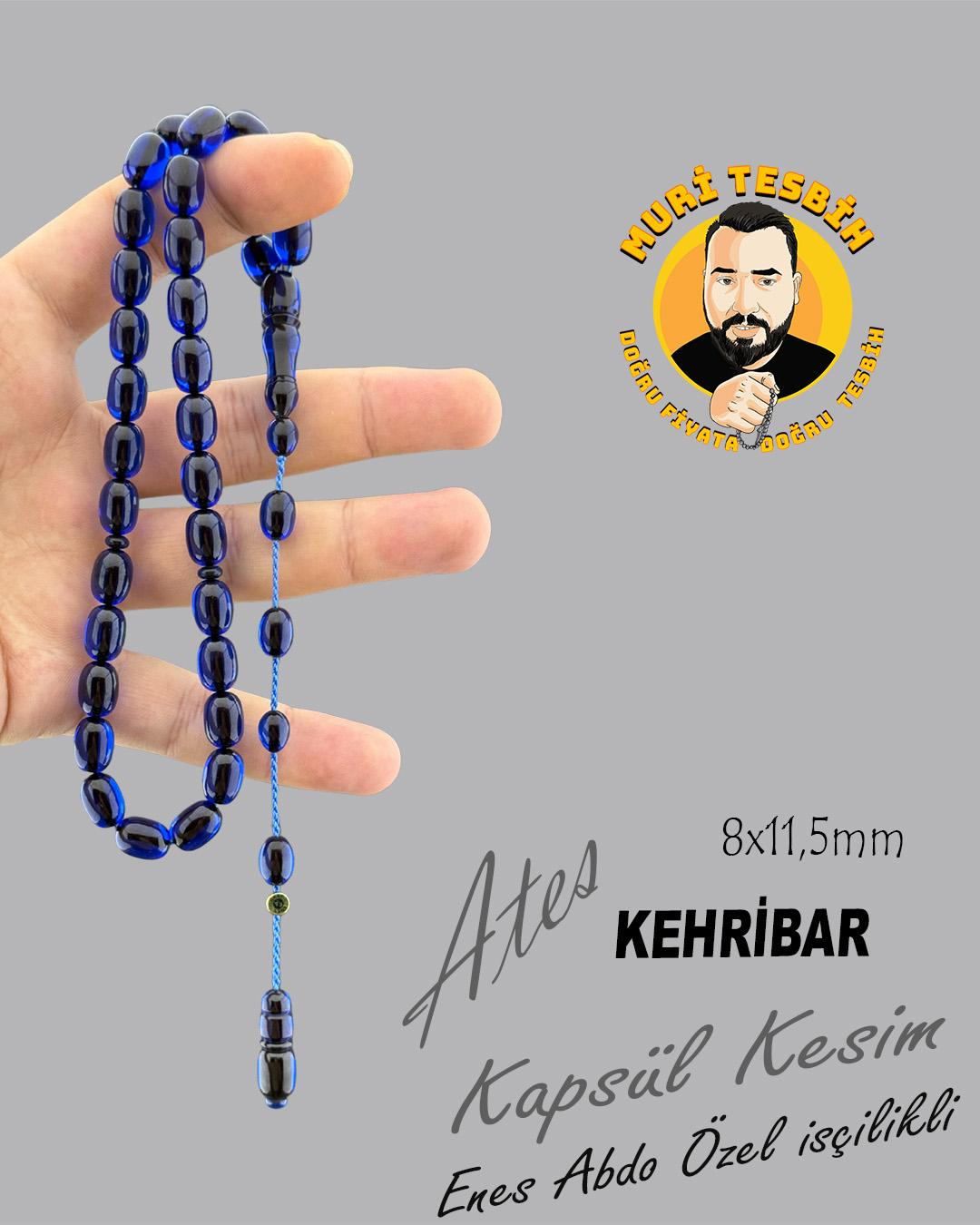 ENES ABDO ATEŞ KEHRİBAR KAPSÜL KESİM 8X11,50