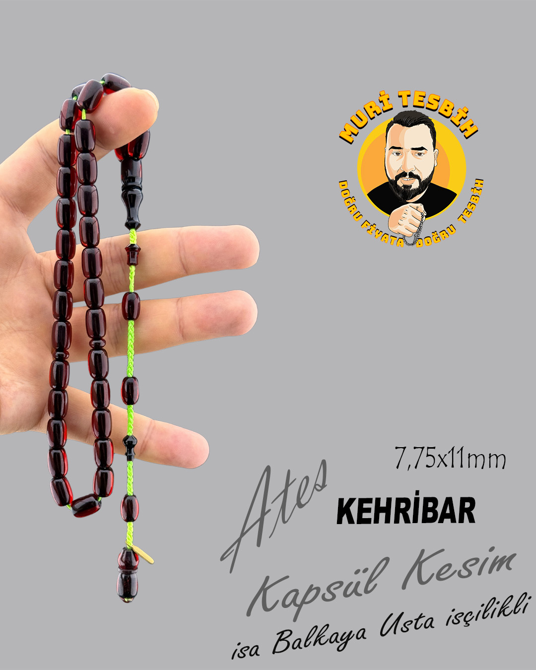İSA BALKAYA ATEŞ KEHRİBAR KAPSÜL KESİM 7,75X11