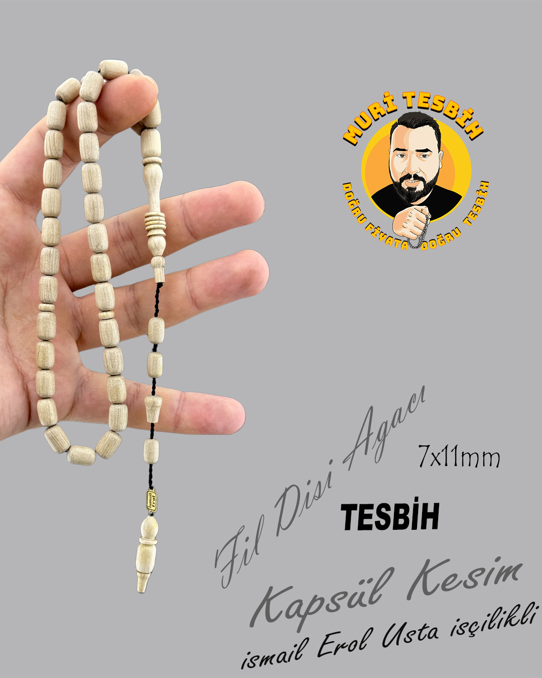 iSMAİL EROL FİL DİŞİ AĞACI KAPSÜL KESİM 7X11