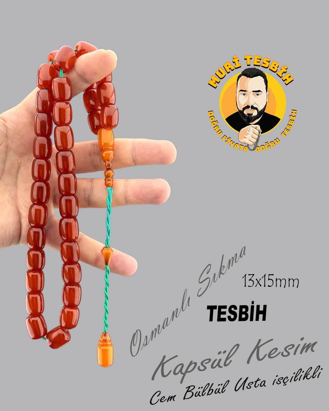 CEM BÜLBÜL 77,4 GR OSMANLI SIKMA KAPSÜL KESİM 13X15