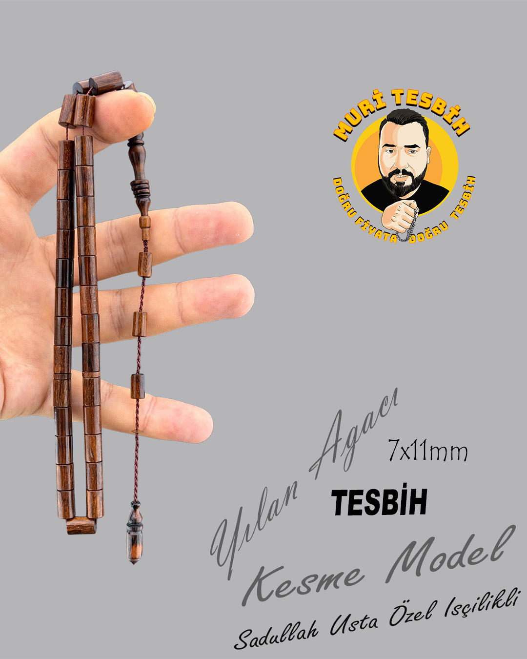 SADULLAH USTA YILAN AĞACI KESME MODEL 7X11mm