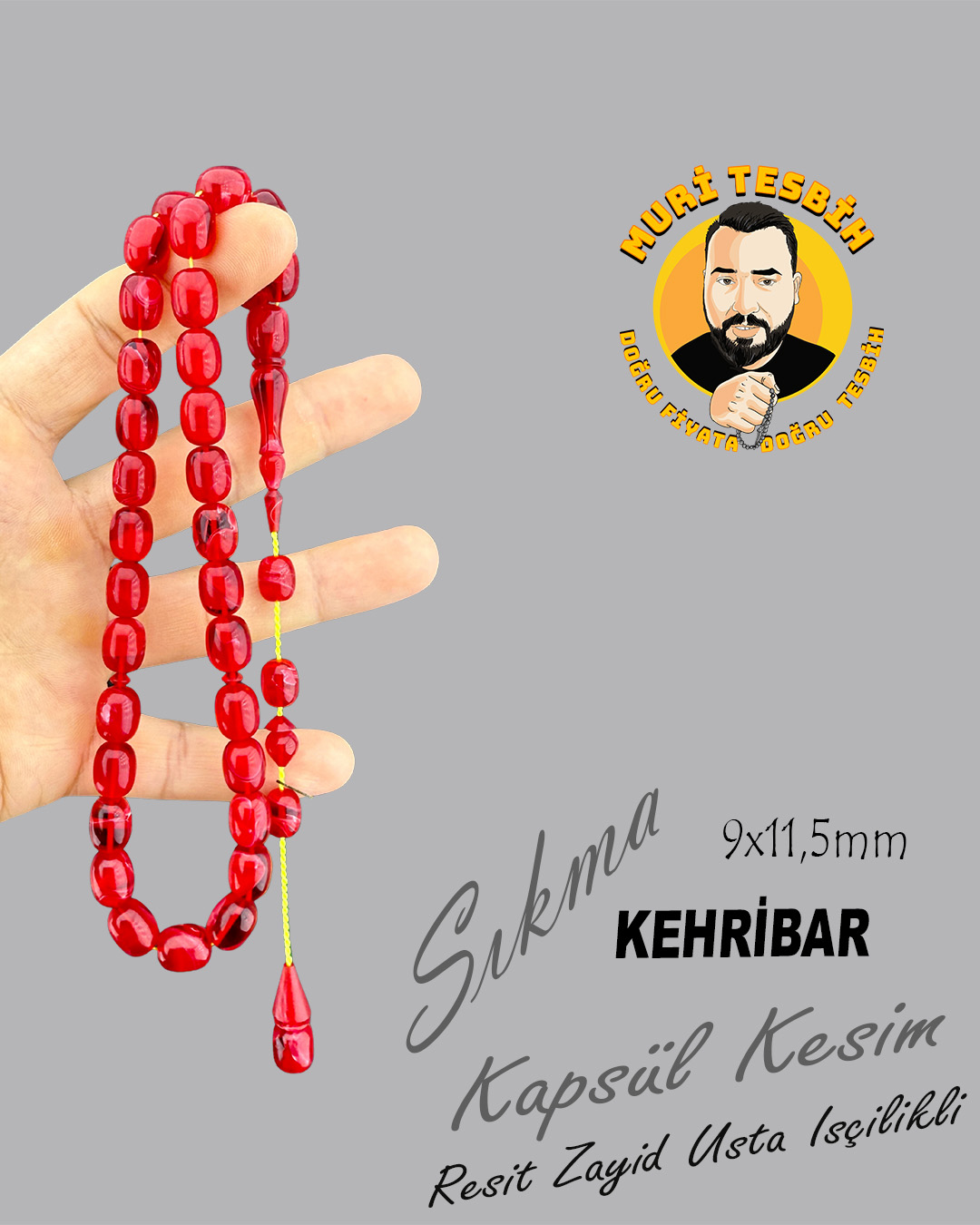 REŞİT ZAYİD SIKMA KEHRİBAR KAPSÜL KESİM 9X11,50