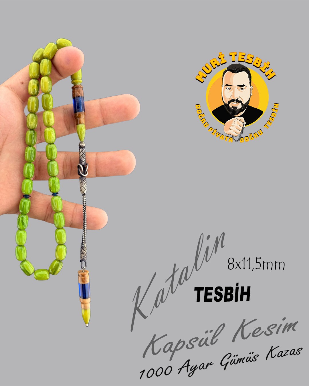1000 AYAR GÜMÜŞ KAZAS EMİNE REŞVANİ KATALİN KAPSÜL KESİM 8X11,50