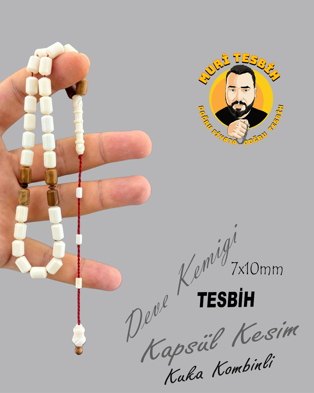 DEVE KEMİĞİ KUKA KOMBİNLİ KAPSÜL KESİM  7X10mm