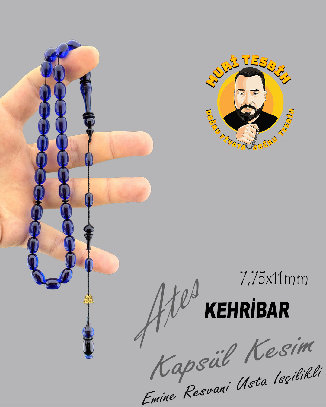 EMİNE REŞVANİ ATEŞ KEHRİBAR KAPSÜL KESİM 7,75X11