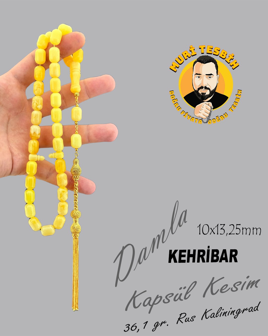 36,1 GR RUS KALİNİNGRAD DAMLA 12,7 GR ÖZEL TASARIM PÜSKÜL KAPSÜL KESİM 10X13,50
