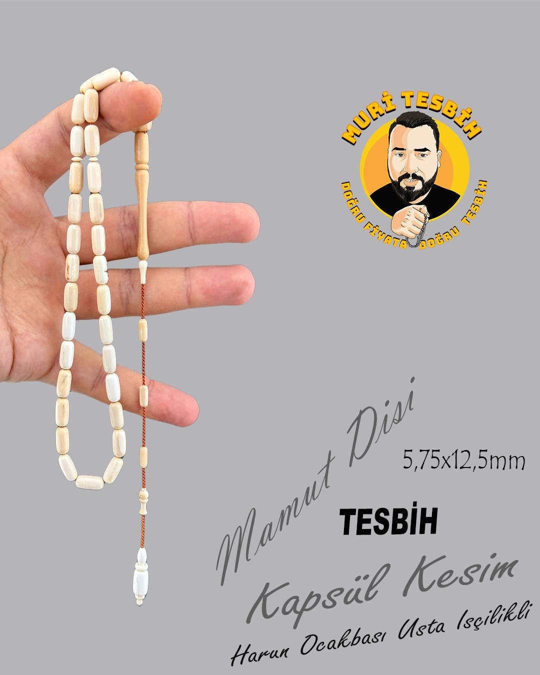 18,4 GR FİL DİŞİ KAPSÜL KESİM 5,75X12,50
