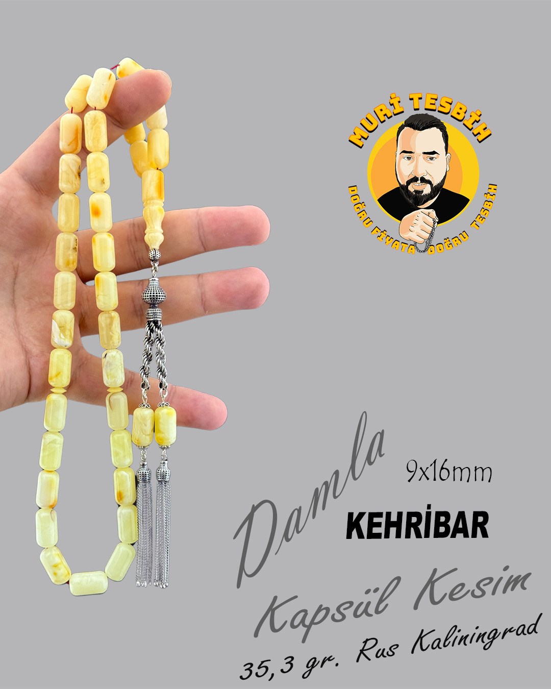 35,3 GR RUS KALİNİNGRAD DAMLA 11,9 GR 925 AYAR GÜMÜŞ PÜSKÜL KAPSÜL KESİM 9X16