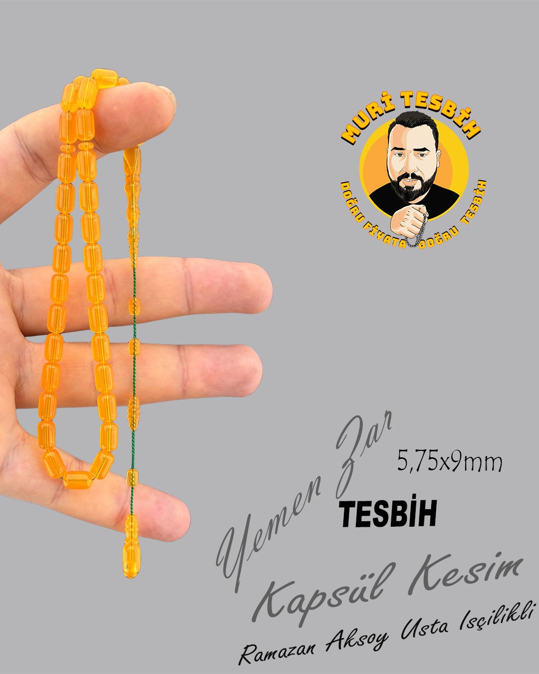 RAMAZAN AKSOY 10 GR YEMEN ZAR KAPSÜL KESİM 5,75X9